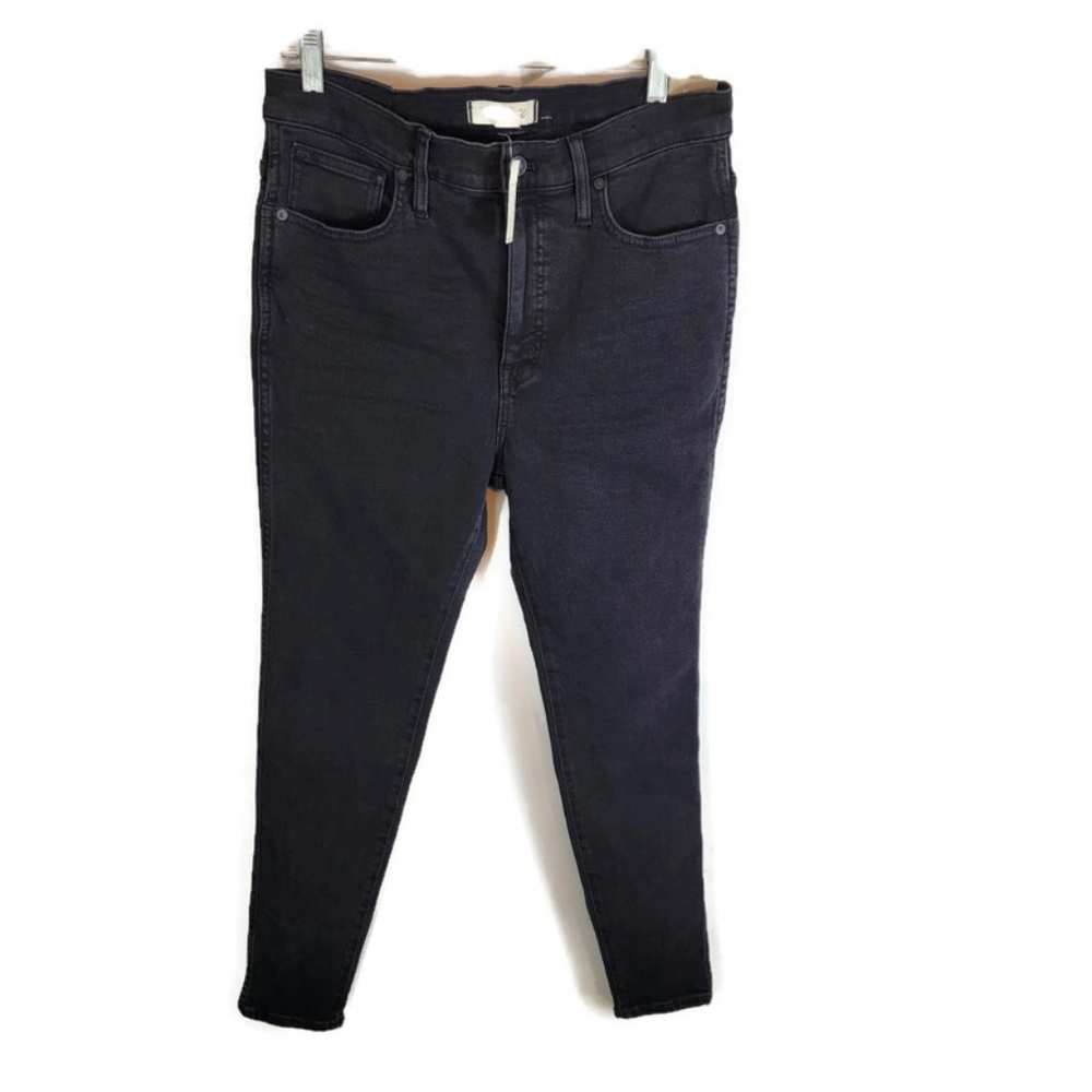MADEWELL Inch High Rise Black Skinny Jeans - Picture 2 of 10